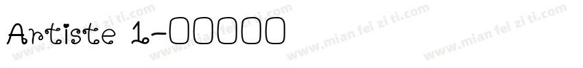 Artiste 1字体转换